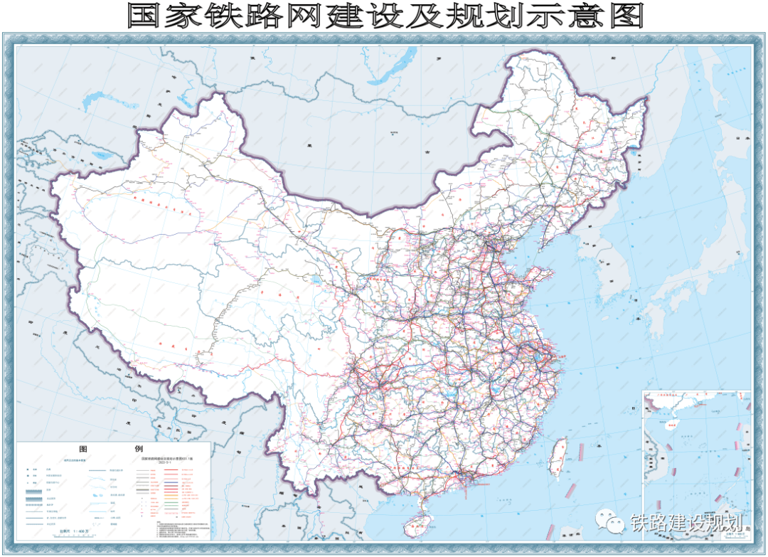 最新国家铁路网建设及规划示意图•2023年5月版